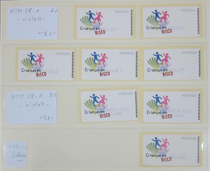0265 (222).jpg -     Lote:    265      Colecção Especializada - Etiquetas      Lotes Especiais       Descrição:      1981/2010 &mdash; Etiquetas.   Coleção composta por 12 álbuns com etiquetas desde percursoras e Framas até 2010, com provas, erros, FDC's, etiquetas novas e usadas, sobrescritos circulados, variedades de impressão e papéis. Importante estudo. Lote a ver.        Lote ETQ       Valor Base:     &euro; 3000,00     Valor Venda:     &euro;      
